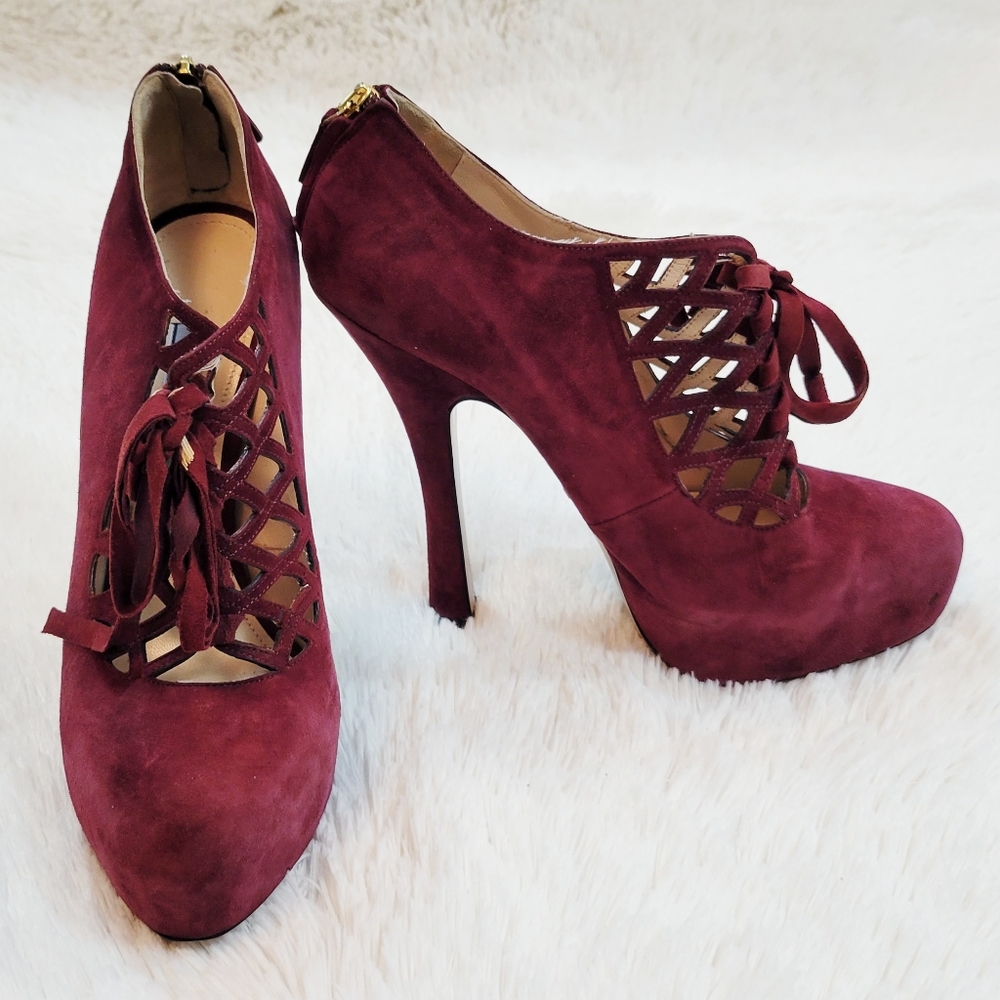 Prada Suede Pumps SZ 40 - Picture 2 of 7